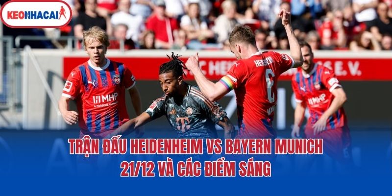tran dau heidenheim vs bayern munich 21 12 va cac diem sang Trận đấu Heidenheim Vs Bayern Munich 21/12 và các điểm sáng
