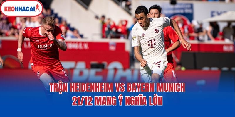 tran heidenheim vs bayern munich 21 12 mang y nghia lon Trận Heidenheim Vs Bayern Munich 21/12 mang ý nghĩa lớn